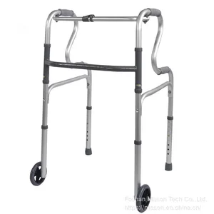 Rollator Walker Folding Lunge Walking Frame Lightweight Aluminium With Wheels thumbnail-4