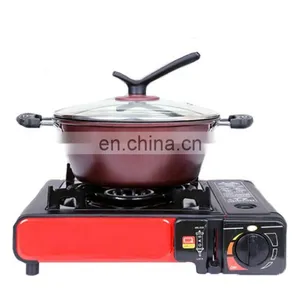 Hot Selling Aluminum Portable Camping Gas Stove With Pan thumbnail-3