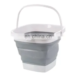 Collapsible Storage Plastic Foldable Home Folding Colapsable Laundry Storage Bathroom Basket With Handle thumbnail-3