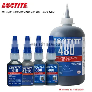 20g Loctiter 410 4210 438 480 380 Black Instant Adhesive High Temperature Resistant Rubber Tire Plastic Super Glue thumbnail-5