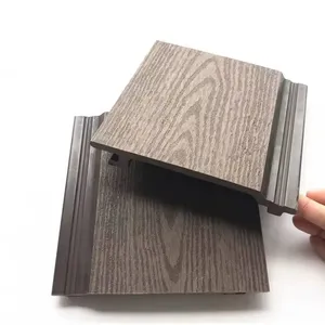 Outdoor 3d Wall Panels High Quality Exterior Wall Decoration Waterproof Composite Wpc Outdoor Wall Cladding thumbnail-2