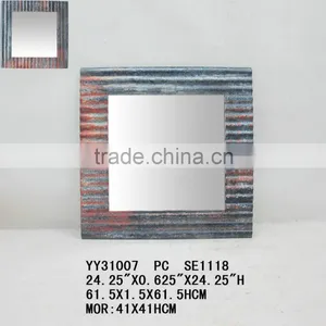 2014 Vintage Wave Shape Metal Wall Mirror thumbnail-1