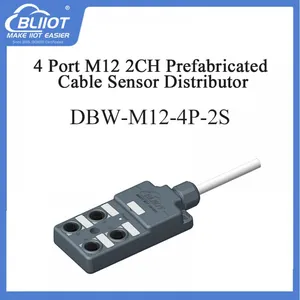 DBW Series M12 IP69 2/5m 24DC NPN/PNP Dual-Channel Signal Distribution Box thumbnail-1