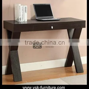 DK-018 Hotel Bedroom Laptop Computer Table Cross Legs Wood Table thumbnail-1