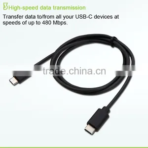 USB 2.0 Type C to USB 2.0 Male Data Cable thumbnail-3