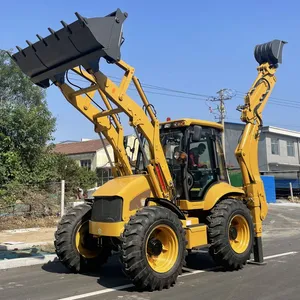 2.5 Ton 4x4 Big Backhoe Loader Digger Loader Front End Loader HZM799 799F Machine for Sale thumbnail-2