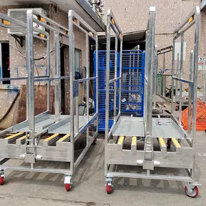 Warehouse Storage Cart With 360° Swivel Casters and Reinforced Steel Frame thumbnail-1