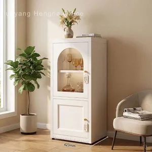 Wholesale Steel Sideboard for Brisbane Importers — Tempered Glass, Flat Pack KD, OEM Colours thumbnail-4