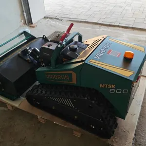 Orchard Farm Roadside Grass Management Remote Mulcher Gasoline Flail Mower Crawler Brush Cutter Machine thumbnail-4
