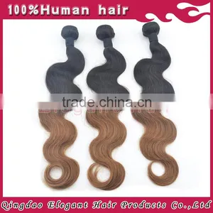 2015 Hot Sell Christmas Cheap Indian Virgin Human Ombre Hair With High Quality thumbnail-4
