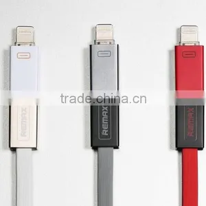 Remax Magnet Usb Cable 2in1 Funtion for Iphone and Samsung Smartphone Charging,data Sync thumbnail-1