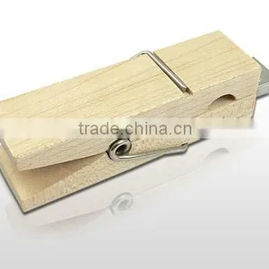 New Design Wooden Clothes Peg Usb Flash Drive thumbnail-5