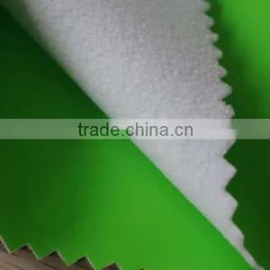 100% Polyester Soft Polar Fleece pu Coated Fabric for Shoes Linner thumbnail-3