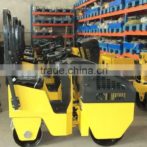 Mini Compactor,vibratory,ride-on Double Drum Road Compactor,Japan Engine and Bearing 9HP,CE Certification thumbnail-1