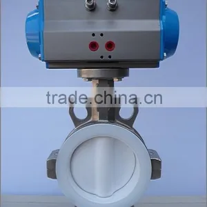 FULL PTFE LINED BUTTERFLY VALVE thumbnail-1