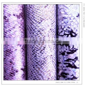 2015 Hot Sell Fashion Snake Pattern Glitter Fabric pu Leather thumbnail-2