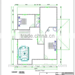 Waterproof Flat Roof Light Steel Villa/luxury Villa House Prefabricated Design/certificated Light Steel Villa thumbnail-4