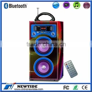 NT-WS001 USB TF FM Wood Speaker thumbnail-1