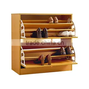Wooden Two Drawer Shoe Storage thumbnail-1