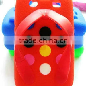Silicone Gel Case Cover for Blackberry 9700, Slipper Shape,shoe Shoes Pattern Design thumbnail-1