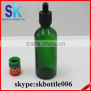 100ml Green Glass Dropper Bottle for e Liquid thumbnail-1