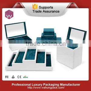 Best Fashion Wood Grain Paper Jewelry Box thumbnail-1
