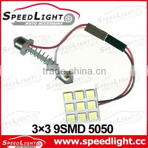 Factory Supply Super Brightness 9SMD 5050 With 3 Socket Car Door Interior Light thumbnail-1
