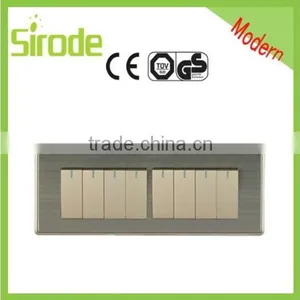 High Quality PC/ABS Plastic Panel Switching Electrical Switched Sockets thumbnail-3