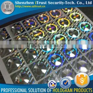 Hot Sell Cheap Tamper Proof Custom Logo Hologram 3D Mirror Lens Cat Eye Sticker thumbnail-6