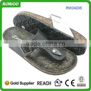 2014 New Arrival Fashion Unisex Cheap Price Cork Slippers thumbnail-1