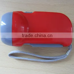 2PCS LED Hand Crank Flashlight thumbnail-1