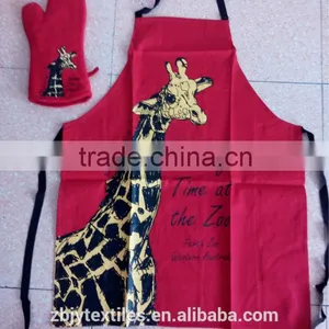 Printed Kitchen Apron Sets-20 thumbnail-1