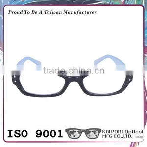Color Combination and Silver Pins Decoration Eyeglasses thumbnail-6