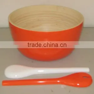 Lacquered Bamboo Bowl thumbnail-1