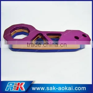 Rear Tow Hook Anodized Billet Cnc Aluminum Universal thumbnail-1