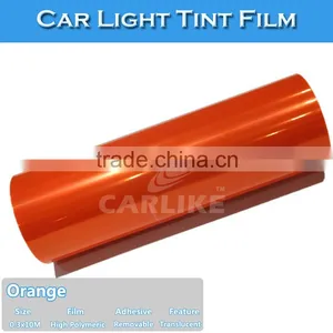 High Quality 0.3*10m Sino Orange Car Light Wrapping thumbnail-3