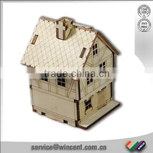Piano and House Shape Wooden Puzzle Music Box thumbnail-3