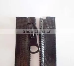 7# Waterproof Nylon Zipper Invisible Waterproof Zipper Open End Zipper Custom Pulls Coate Zipper thumbnail-2