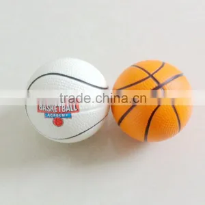 pu Foam Basketballs White and Orange Basketball Stress Ball thumbnail-1