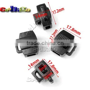 3mm Plastic Cord Lock Buckle Clamp Toggle Stopper For Sportwear Parcord Rope Backpack Straps Accessories #FLS220-B thumbnail-1