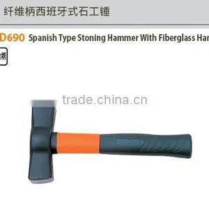 Spanish Type Stoning Hammer With Fiberglass Handle thumbnail-1