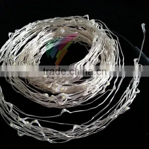 High Quality 224 LEDs Rattan Decoration String Lights 3AA Battery Outdoor Waterproof Silver Wire Timer String Fairy Light thumbnail-1