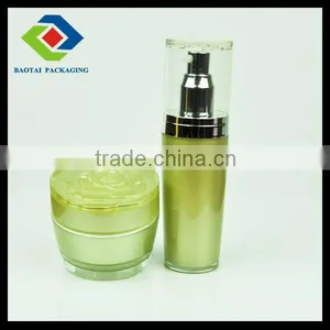 20g Green Customer Injected Fosted Nice Shiny Plastic Flower Jar thumbnail-1