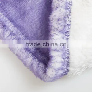 Colorful Comfortable Printing Custom Made Fur Blanket thumbnail-4