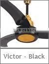 Victor Black 220V Three Metal Blade Electric Ceiling Fan thumbnail-1