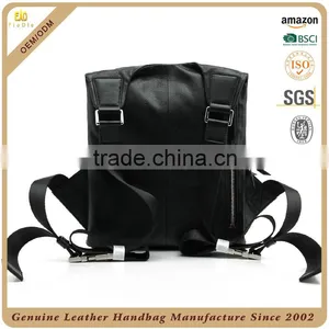 CSLRB214-001 Sports Style Black Leather Men Backpack Bags Handbag thumbnail-3