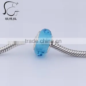 Beautiful Woman Jewelry Chunky Cubic Zirconia Element Glass Bead thumbnail-1