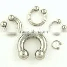 316L Stainless Steel Horseshoe Ring CBR thumbnail-1