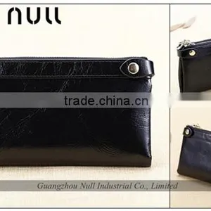 Professional Supplier Double Zipper Cheap Leather Purse for Lady thumbnail-2