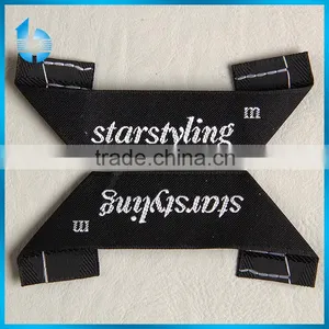 Custom Unique Triangle Folded Weaving Neck Label Size Label for Women's Spring Suit thumbnail-1